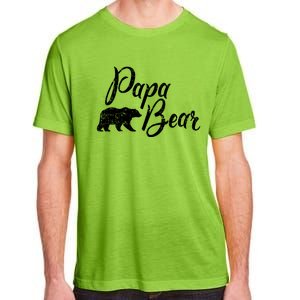 Papa Bear Fathers Day Cute Gift Adult ChromaSoft Performance T-Shirt