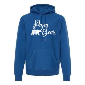 Papa Bear Fathers Day Cute Gift Premium Hoodie