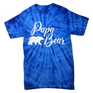 Papa Bear Fathers Day Cute Gift Tie-Dye T-Shirt