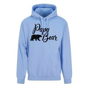 Papa Bear Fathers Day Cute Gift Unisex Surf Hoodie