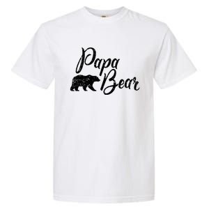 Papa Bear Fathers Day Cute Gift Garment-Dyed Heavyweight T-Shirt