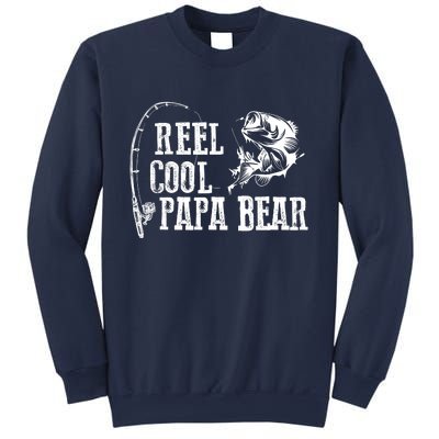 Papa Bear Fishing Reel Cool Papa Bear Sweatshirt