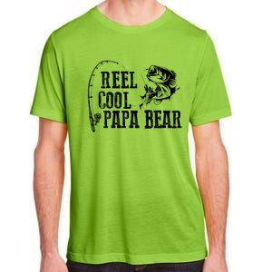 Papa Bear Fishing: Reel Cool Papa Bear Funny Gift Adult ChromaSoft Performance T-Shirt