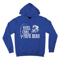 Papa Bear Fishing: Reel Cool Papa Bear Funny Gift Hoodie