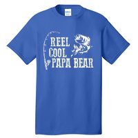 Papa Bear Fishing: Reel Cool Papa Bear Funny Gift Tall T-Shirt