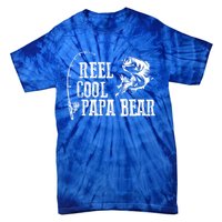 Papa Bear Fishing: Reel Cool Papa Bear Funny Gift Tie-Dye T-Shirt