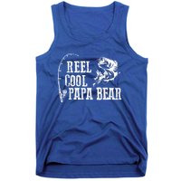 Papa Bear Fishing: Reel Cool Papa Bear Funny Gift Tank Top