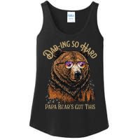 Papa Bear Funny Fathers Day Gift Ladies Essential Tank