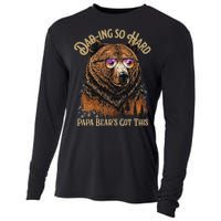 Papa Bear Funny Fathers Day Gift Cooling Performance Long Sleeve Crew