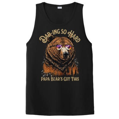 Papa Bear Funny Fathers Day Gift PosiCharge Competitor Tank