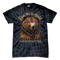 Papa Bear Funny Fathers Day Gift Tie-Dye T-Shirt