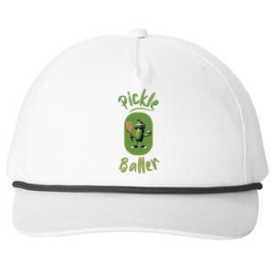 Pickle Baller Funny Pickleball Snapback Five-Panel Rope Hat