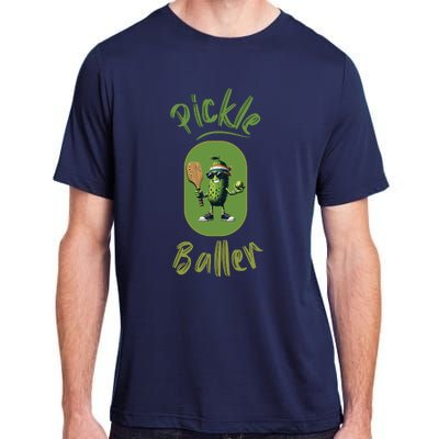 Pickle Baller Funny Pickleball Adult ChromaSoft Performance T-Shirt