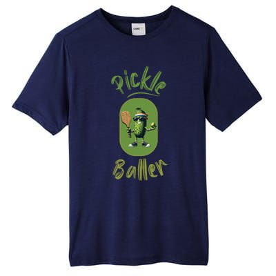 Pickle Baller Funny Pickleball Tall Fusion ChromaSoft Performance T-Shirt