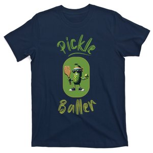 Pickle Baller Funny Pickleball T-Shirt