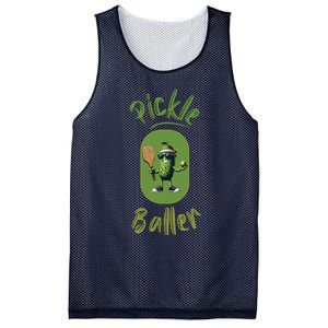 Pickle Baller Funny Pickleball Mesh Reversible Basketball Jersey Tank