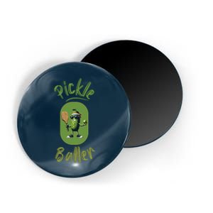 Pickle Baller Funny Pickleball Magnet