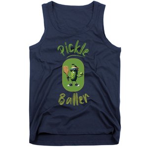 Pickle Baller Funny Pickleball Tank Top