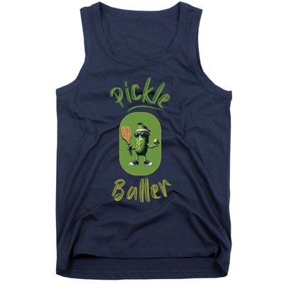 Pickle Baller Funny Pickleball Tank Top