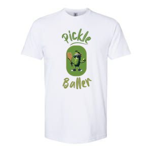 Pickle Baller Funny Pickleball Softstyle CVC T-Shirt