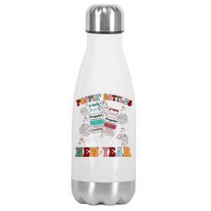 Poppin Bottles For The New Year ICU Nurse Propofol CRNA Stainless Steel Insulated Water Bottle