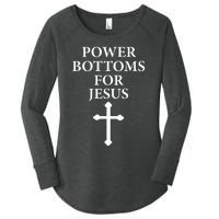 Power Bottoms For Jesus Christian Bible Jesus Christmas Gifts Women's Perfect Tri Tunic Long Sleeve Shirt