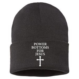 Power Bottoms For Jesus Christian Bible Jesus Christmas Gifts Sustainable Knit Beanie