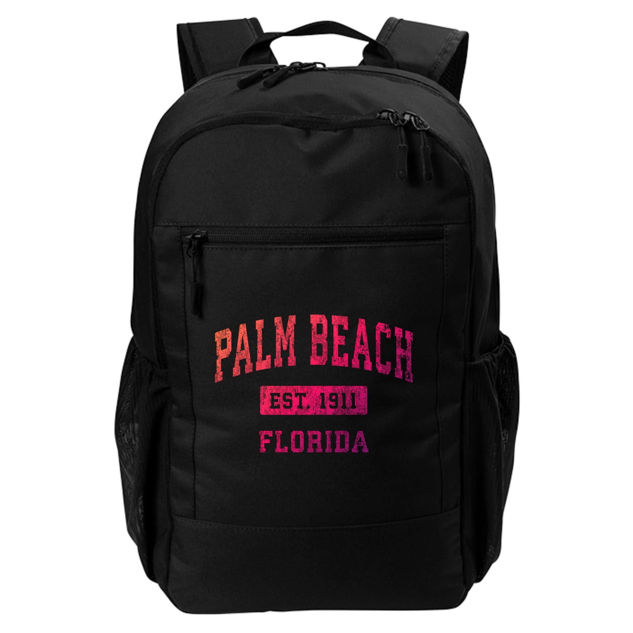 Palm Beach Florida Fl Vintage Established Sports Design Funny Gift Backpack