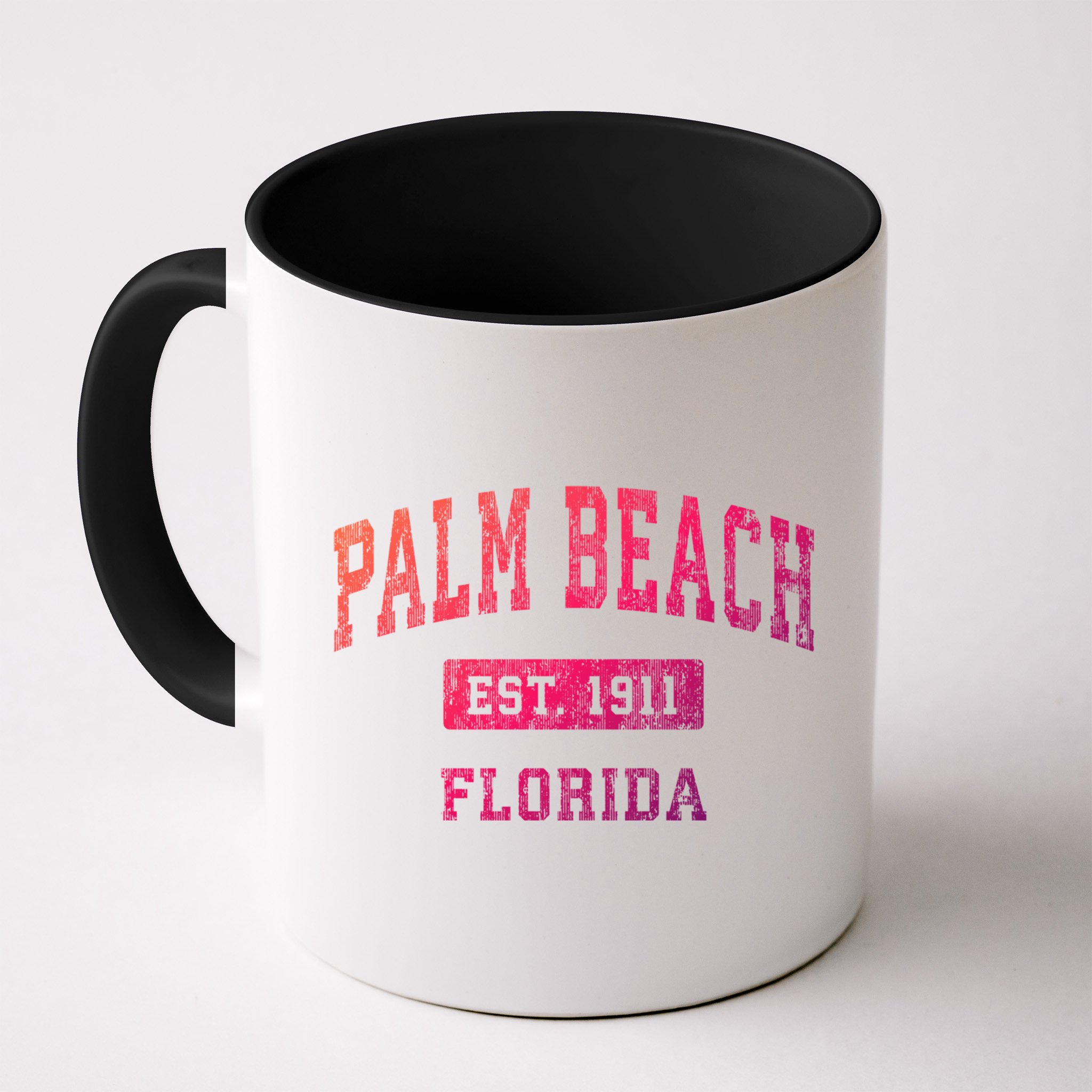Palm Beach Florida Fl Vintage Established Sports Design Funny Gift Mug