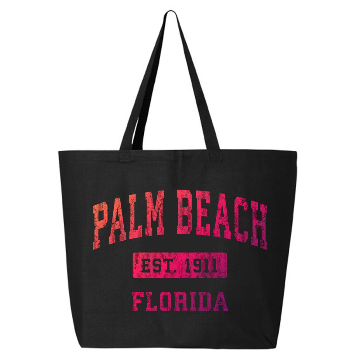 Palm Beach Florida Fl Vintage Established Sports Design Funny Gift 25L Jumbo Tote