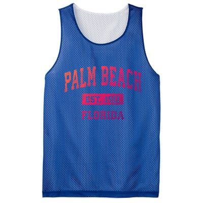 Palm Beach Florida Fl Vintage Established Sports Design Funny Gift Mesh Reversible Basketball Jersey Tank