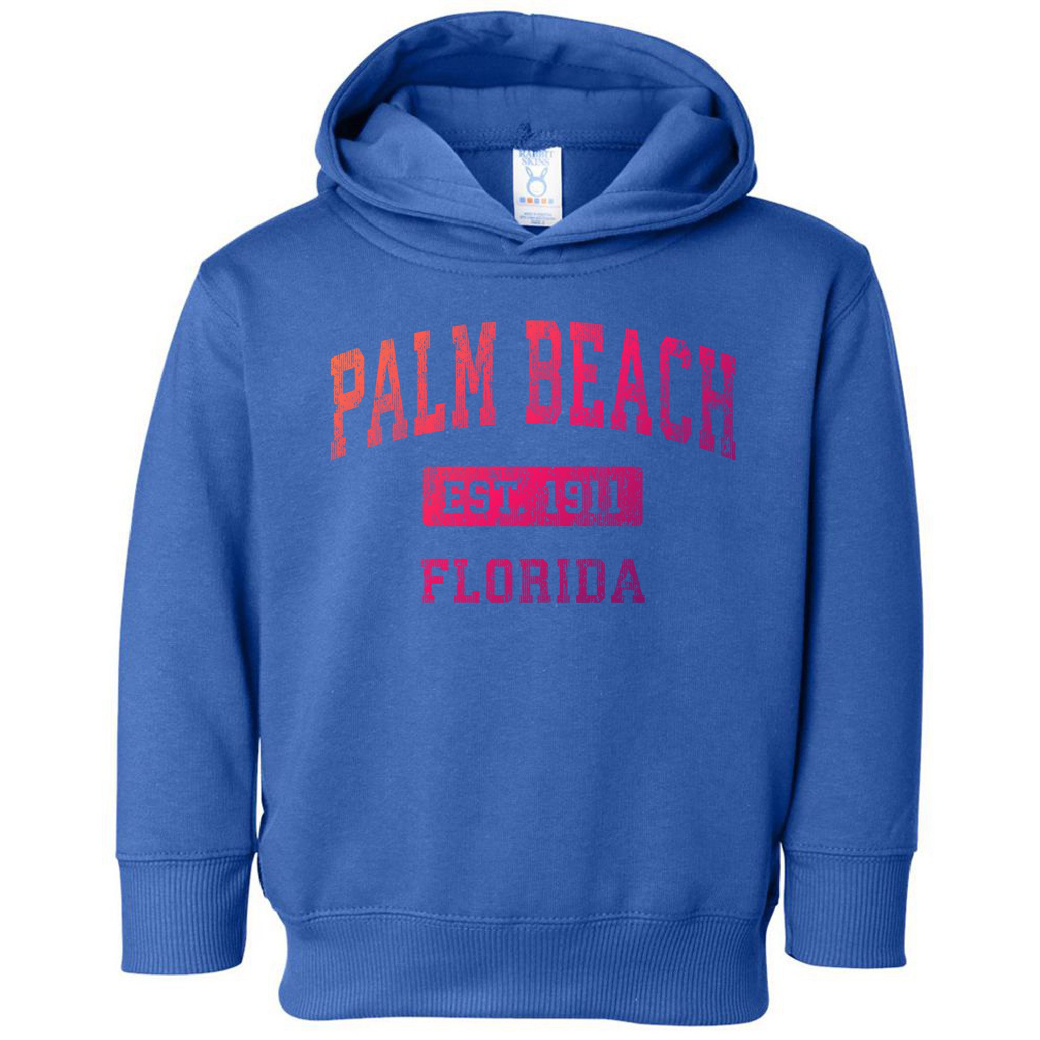 Palm Beach Florida Fl Vintage Established Sports Design Funny Gift Toddler Hoodie