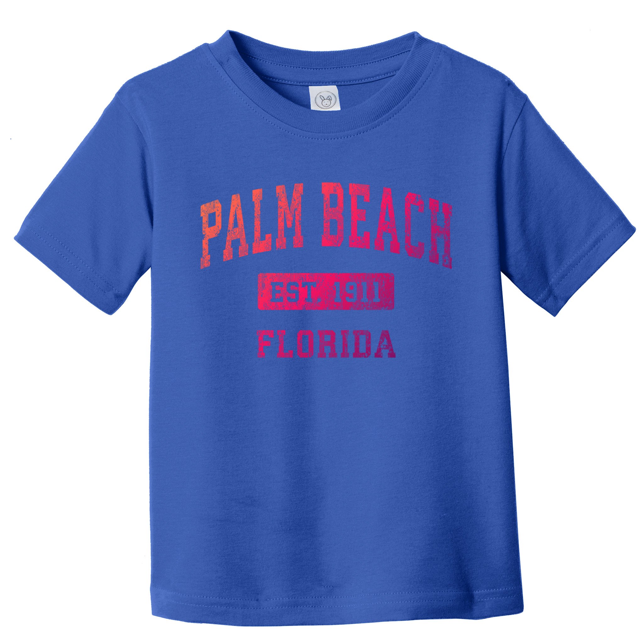 Palm Beach Florida Fl Vintage Established Sports Design Funny Gift Toddler T-Shirt