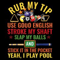 Pool Billiards Funny Billiard Player Table Sport Game Play Gift Impact Tech Backpack