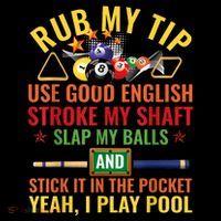 Pool Billiards Funny Billiard Player Table Sport Game Play Gift 16 in Basic Backpack