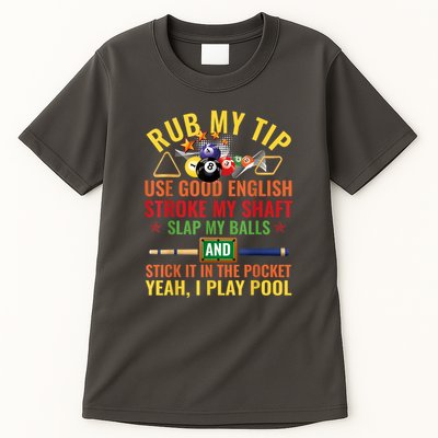Pool Billiards Funny Billiard Player Table Sport Game Play Gift Tall T-Shirt