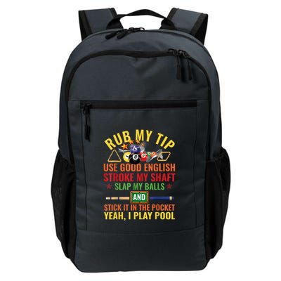 Pool Billiards Funny Billiard Player Table Sport Game Play Gift Backpack
