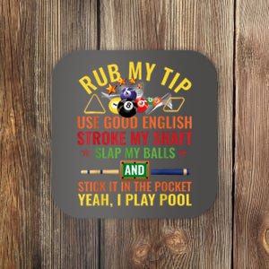 Pool Billiards Funny Billiard Player Table Sport Game Play Gift Coaster