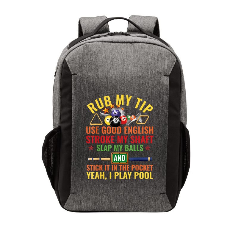 Pool Billiards Funny Billiard Player Table Sport Game Play Gift Vector Backpack