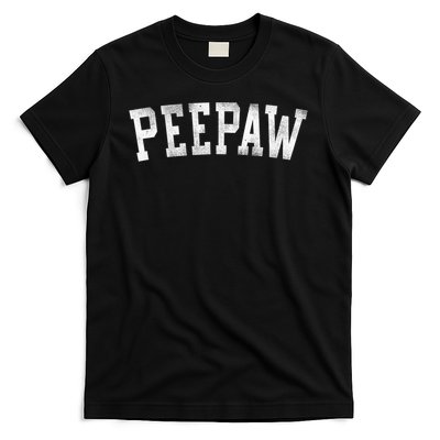 Peepaw Bold Font Father's Day Peepaw T-Shirt