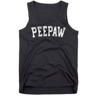 Peepaw Bold Font Father's Day Peepaw Tank Top