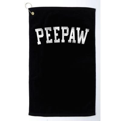 Peepaw Bold Font Father's Day Peepaw Golf Towel