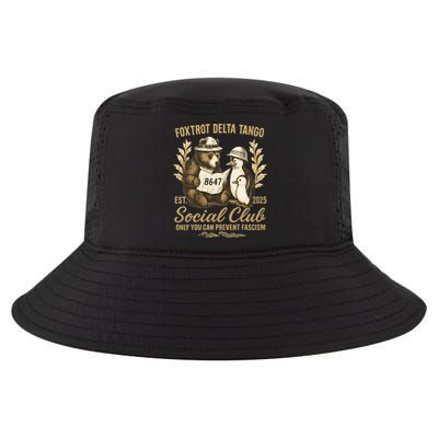 Penguin Bear Foxtrots Delta Tangos Activism Against Tariffs Cool Comfort Performance Bucket Hat