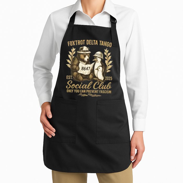 Penguin Bear Foxtrots Delta Tangos Activism Against Tariffs Apron