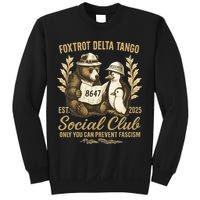 Penguin Bear Foxtrots Delta Tangos Activism Against Tariffs Sweatshirt