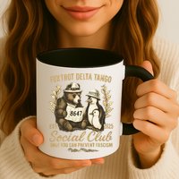Penguin Bear Foxtrots Delta Tangos Activism Against Tariffs Mug