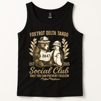 Penguin Bear Foxtrots Delta Tangos Activism Against Tariffs Tank Top