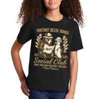 Penguin Bear Foxtrots Delta Tangos Activism Against Tariffs Kids T-Shirt