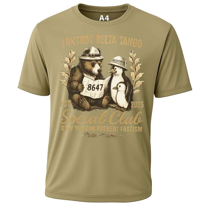 Penguin Bear Foxtrots Delta Tangos Activism Against Tariffs Performance Shirt