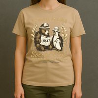 Penguin Bear Foxtrots Delta Tangos Activism Against Tariffs T-Shirt
